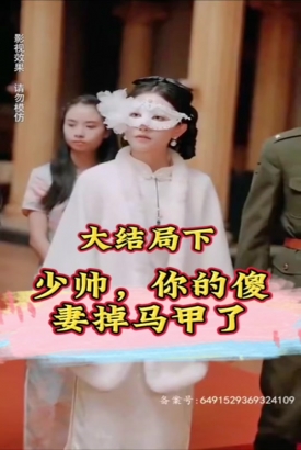少帅,你的傻妻掉马甲了 少帅,你的傻妻掉马甲了